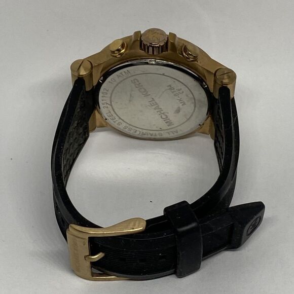 Michael Kors Dylan MK8184 Men's Black Silicone Analog Dial Quartz Watch VK772 - Picture 11 of 12